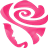 厦门淡蓝玫瑰官方博客网站LOGO-女性玫瑰图标